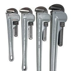 Super-Ego Aluminum Pipe Wrench Set 14&rdquo; 18&rdquo; 24&rdquo; 36&rdquo; &ndash; 4-Piece &ndash; NOS Vintage Tools