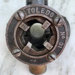Vintage Toledo Ridgid No. 31 3-way Pipe Threader 1&Prime;, 3/4&Prime;, & 1/2&Prime; Die Head Only