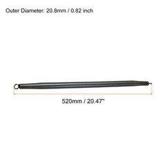 20.8mm OD B Type Spring Tube Bender 520mm Long for 25mm 3/4&Prime; PVC Pipe