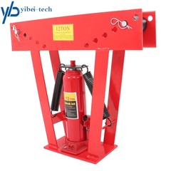 12 Ton Pipe Bender Manual Hydraulic w/6 Dies Piping Bending Exhaust Tube Tools