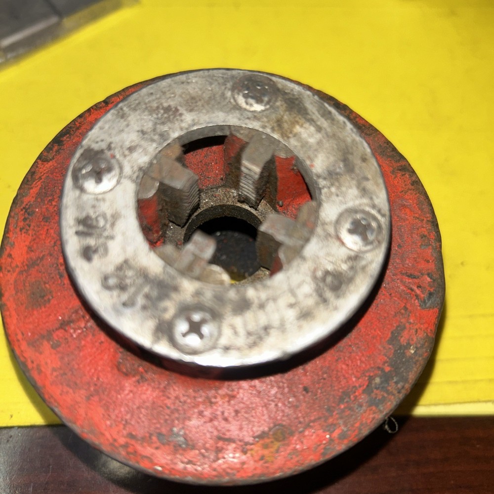Toledo No. 12 3/8&Prime; Drop Head Pipe Threading Die Head NEW NOS FREE SHIPPING