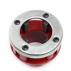 7 Size(3/8&rdquo;-2&Prime;)Dies Hand Ratchet Pipe Threader Set Plumbing Reversing Knob Tool