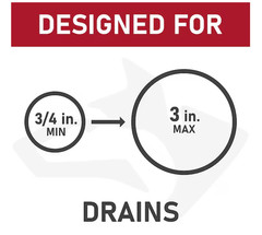 Husky 50 ft. Drain Auger, Replacement Cable for Electric Augers (FO3)