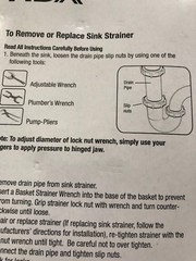 3X NEW HDX Sink Strainer Lock Nut Wrench 1000 012 534