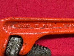 NYE Tool Heavy Duty Offset Pipe Wrench, 10&Prime;, 1&Prime; Capacity, Steel Vintage!