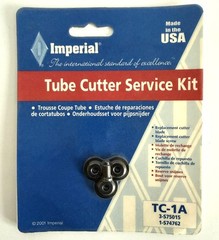 IMPERIAL TUBE CUTTER LOT of 3 CUTTERS and 2 SERVICE KITS EXTRA BLADES PIPE HVAC