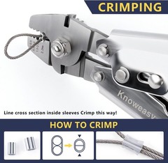 Crimping Tool for Wire Rope &ndash; Swager & Crimper for Fishing Lines and Aluminum Sl