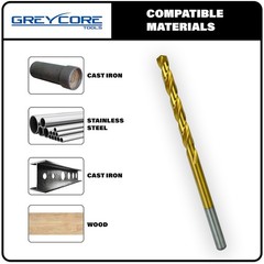 Greycore Tools 3/16 Inch x 6 Cobalt Aircraft Extension 3/16&Prime; x 6&Prime;, grey