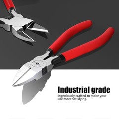 6.5 Inch Flush Cutters &ndash; 2 Pack Spring Loaded Wire Cutting Pliers for Crafts,