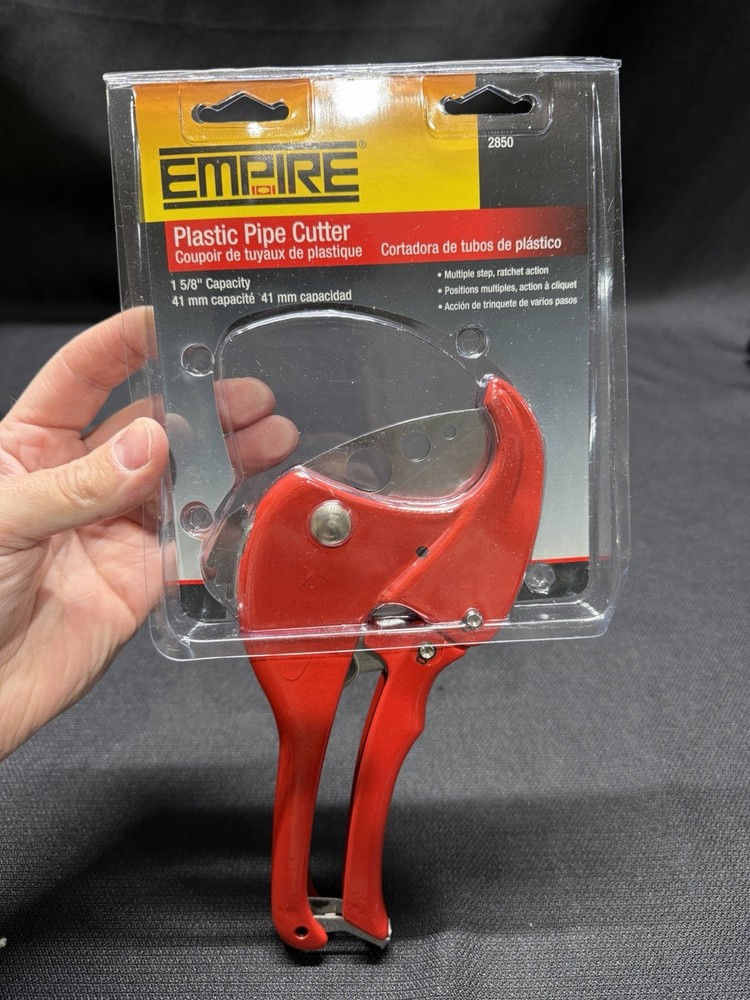 Empire Plastic Pipe Cutter 1 5/8&rdquo; Capacity