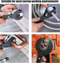Ratcheting Pipe Cutter 1/4&Prime;-7/8&Prime; With Gloves &ndash; Durable and Ergonomic Design