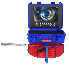 30M Sewer Pipe Inspection Camera 512HZ Self-leveling Meter Counter 9&Prime; DVR