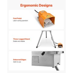 Electric Pipe Threader Machine 750W 28RPM Threading Cutter for 1/2&Prime; to 2&Prime; Pipes