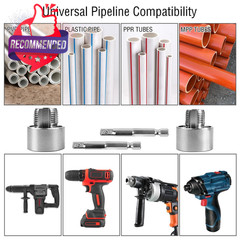 Pipe Tapping And Threading Tool,2 Piece Pvc Pipe Threader Kit For