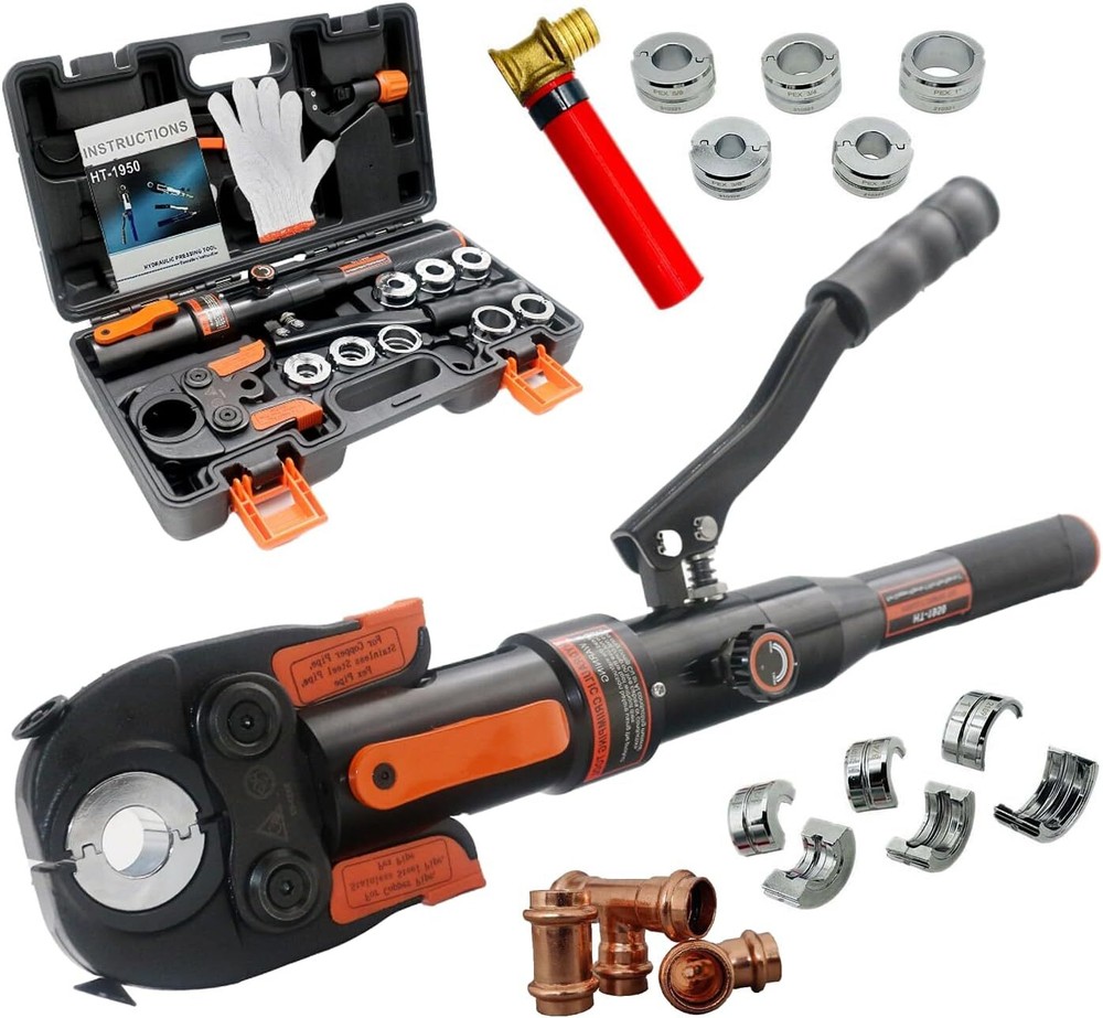 360&deg; Rotatable Copper Tube Fittings Crimping Tool For ASTM F1807 PEX Pipe