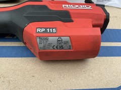 Ridgid RP 115 Mini Press Tool 1/2&Prime;-3/4&Prime; Copper/Stainless Fittings w/ 12v Battery
