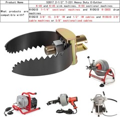 52817 T-231 2-1/2&Prime; C Cutter Drain Cleaner Tools for Ridgid K-40 K-45 K-50 K-3800