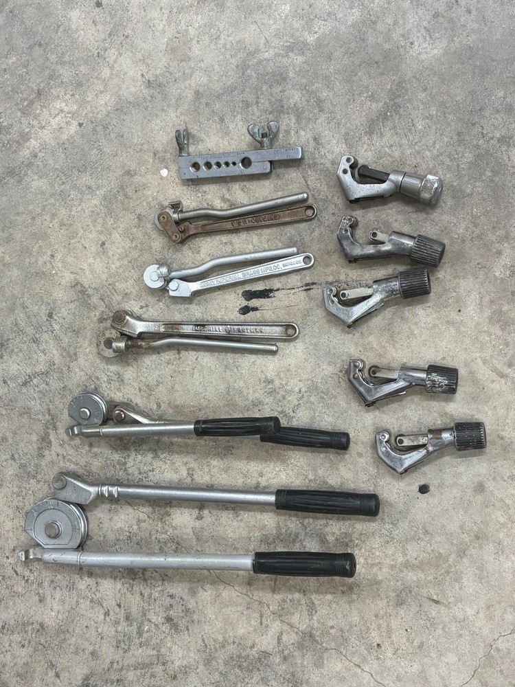 Set of Five (5) Gould USA Imperial Tubing Benders and Cutters Various Sizes