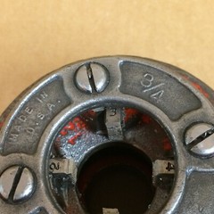 3/4&Prime; NPT RIDGID Alloy RH Hand Threader Die Head W/ Dies 12-R USA .75