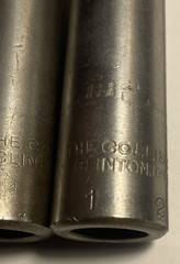 Lot 17 3pcs COLLIS MT#1 INSIDE TO MT#2 OUTSIDE & 3 1/2 OAL MORSE TAPER ADAPTERS