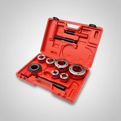 Pipe Threader Head Set Organized Storage Workshop Tools Molded Handle