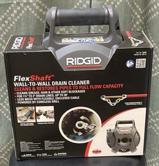 RIDGID K9-12 FlexShaft Wall-to-Wall Drain Cleaner, 1/4 in. x 30 ft.