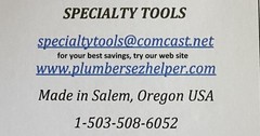 SHOWER DRAIN WRENCH w/brass 4 & 8 tab, nuts &ABS/PVC hexagon nut, S. CHIEF,OATEY