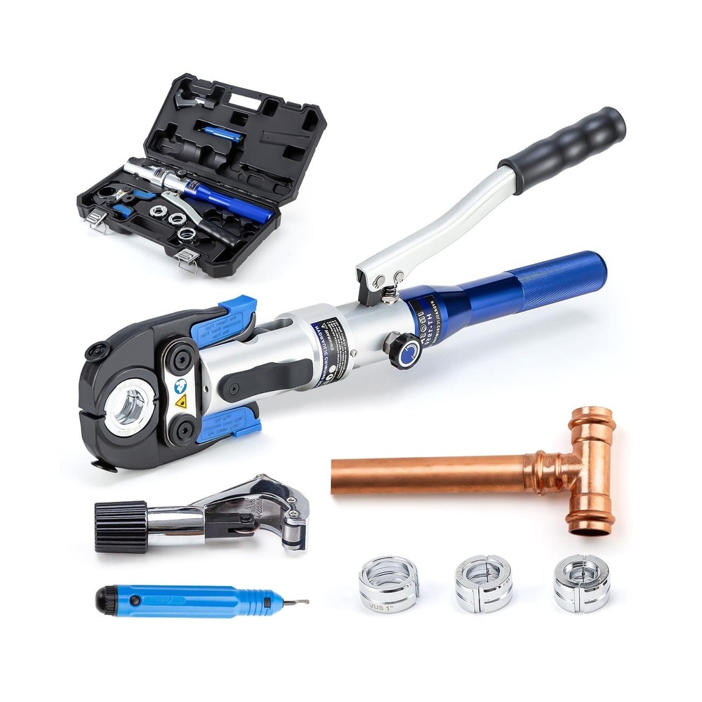 IBOSAD Copper Tube Fittings Hydraulic Pipe Crimping Tool with 1/2 inch,3/4 in&hellip;