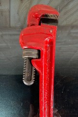 Ridgid 14&Prime; Heavy Duty Pipe Wrench Ridge Tool Co. Elyria, Ohio USA Red ~ Unused