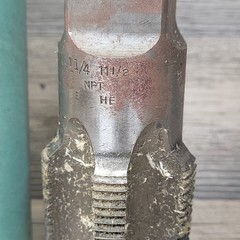 GREENFIELD 1-1/4 &ndash; 11-1/2 NPT PLUG TAP, 5 FLUTE