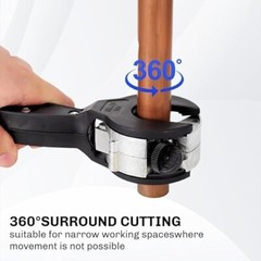 Compact Ratcheting Tubing Cutter for Easy Cutting of Copper & PVC Pipes