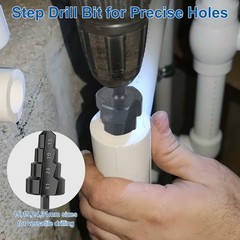 3x Internal & External Pipe Threading Tool 1/2&Prime;3/4&Prime; PPR Pipe Threader+Step Drill