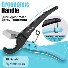 PEX Pipe Cutter, Cuts up to 1-3/8&rsquo;&rsquo;, Fast Tubing Cutter, Aluminum Alloy