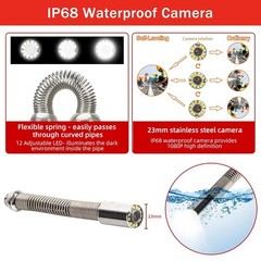 300FT Sewer Inspection Camera 10.1&Prime; HD Touchscreen Pipe Inspection Camera 16GB