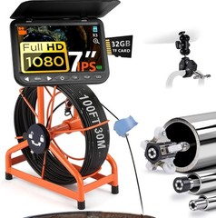 New 2026 7&Prime; Sewer Inspection Camera &ndash; 1080P HD, Durable Design for Professionals