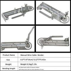 Portable Stainless Steel Wire Bender, Precision Bending Tool for 16.4mm Max C&hellip;