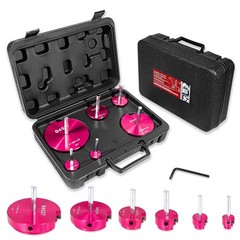6 Piece Plastic Pipe Fitting Reamer Kit 0.75 1 1.5 2 3 4 Inch Drill Tool Set