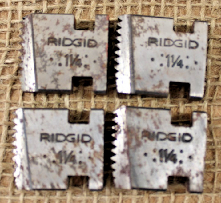 Ridgid Pipe Dies 1-1/4&Prime; NPT Pipe Thread 12-R Replacement Teeth Plumbing Tool 2