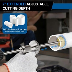 PVC Internal Pipe Cutter, with Diamond Grit Cutting Wheel and Handle,1/4in He&hellip;