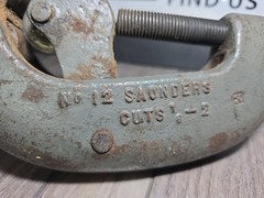 Vintage Craftsman Pipe Cutter large pipe cutter made in the USA No.12