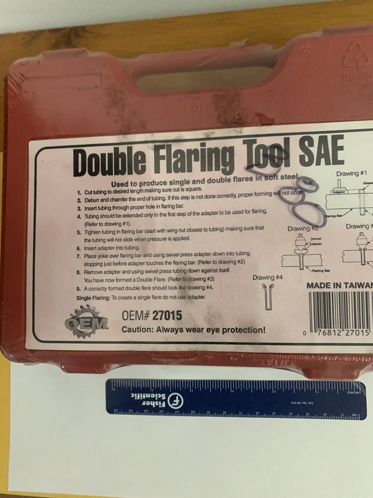 New OEM 27015 Double Flaring Tool, 45 Degree Flare, 3/16&Prime; &ndash; 1/2&Prime; Tubing