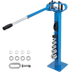 VEVOR YP-38 Metal Bender Compact Flat Bar Bender w/ Floor Stand 7 Dies 1&Prime;-3&Prime;