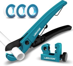Cortador de tubos de PVC Libraton, hasta 2-1/2&Prime;, cortador de tubos de trinquete