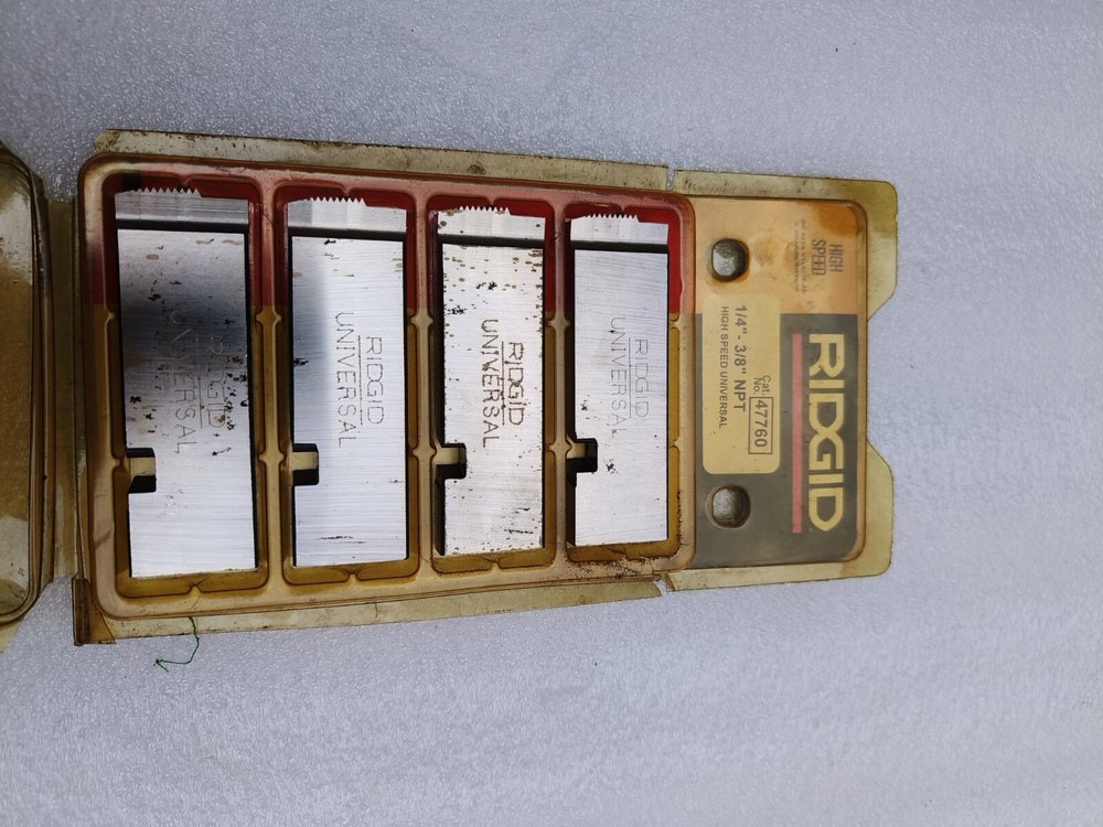 RIDGID HIGH SPEED NPT 1/4&Prime;-3/8&Prime;CAT 47760 (FREE FAST SHIPPINNG)(LOT OF 4 SETS)