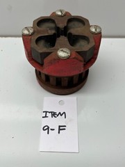 Reed 1S-1/4&rdquo;-18 NPT Die with Ratchet Die Head Pipe Threading Threader