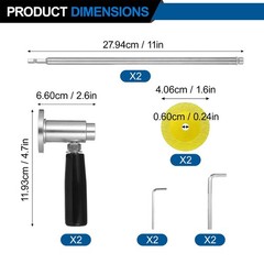 PVC Internal Pipe Cutter, with Diamond Grit Cutting Wheel and Handle,1/4in He&hellip;