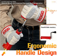 56658 K-6P 6FT Toilet Auger Snake for Use Manually or with Drill, Telescopic for