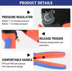 Open Barrel Crimping Tool with 590PCS JST-SM Connectors Kit &ndash; 24-16 AWG (0.25-1.