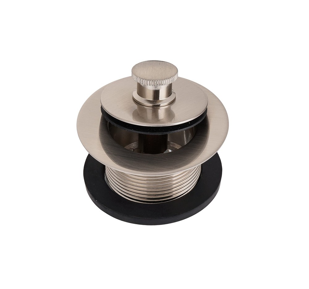 VATTNO Bath tub Drain Kit 1-7/8&Prime; 1-1/2-11.5NPSM Brushed Nickel Brass