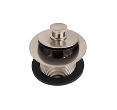 VATTNO Bath tub Drain Kit 1-7/8&Prime; 1-1/2-11.5NPSM Brushed Nickel Brass